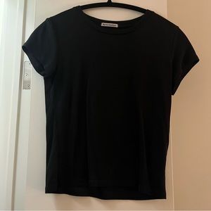 Reformation Alex Black Slim Tee